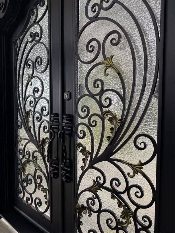 Wrought Iron Double Front Door