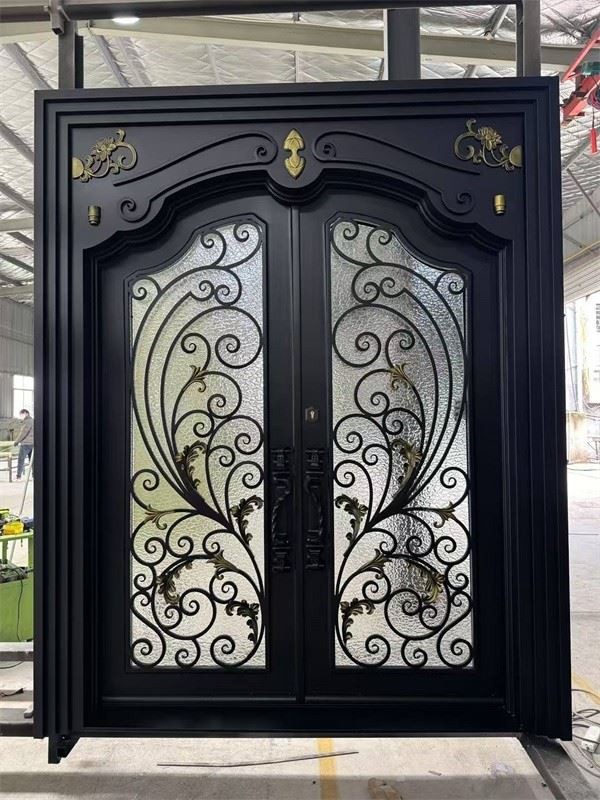 Wrought Iron Double Front Door
